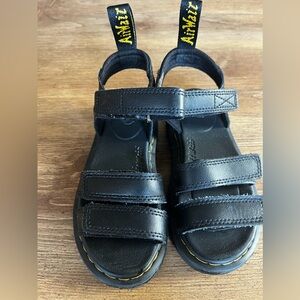 Dr Martens Junior Klaire Leather strap sandals in size 11